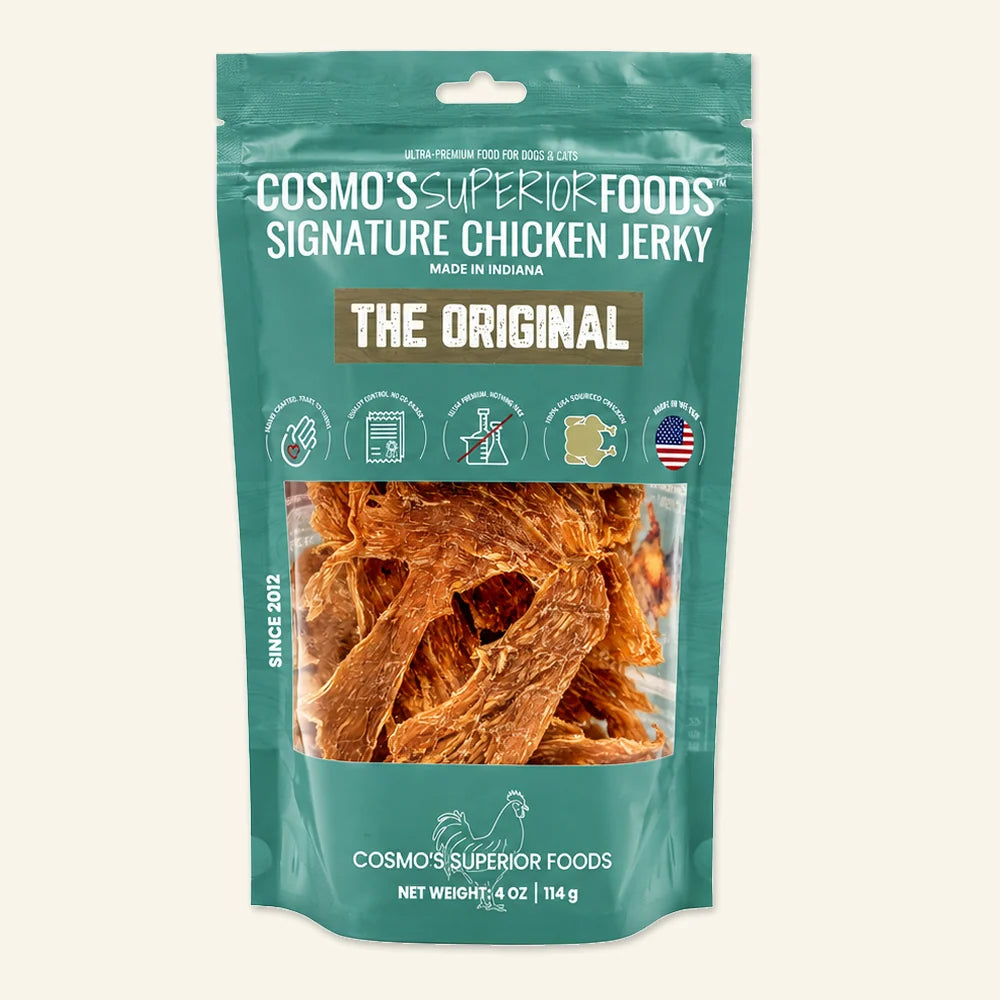 Cosmo's Superior Foods Chicken Jerky Dog & Cat Treats (4oz bag)