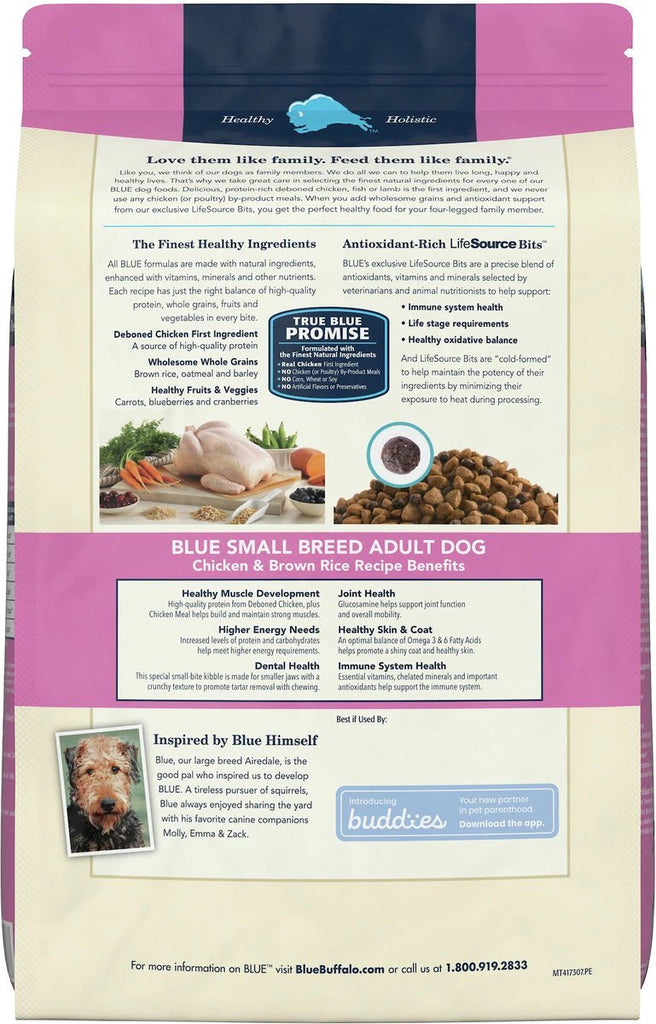 Blue Buffalo Dry Dog Food Life Protection Formula Adult Small Breed Chicken &amp; Brown Rice Recipe