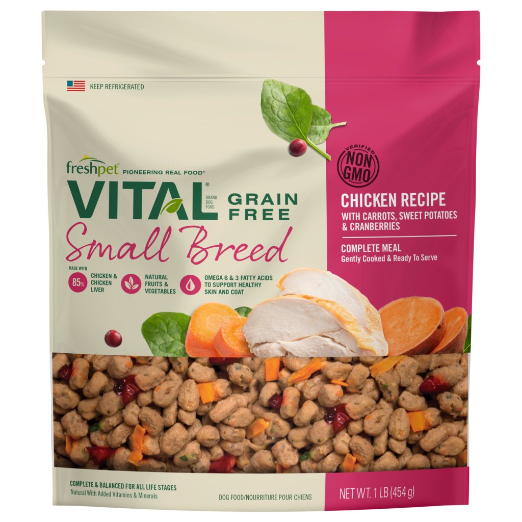 FreshPet Vital Cooked Refrigerated Dog Food Small Breed Chicken Recipe