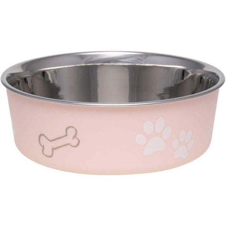 Loving Pets Large Bella Dog Bowl in Paparazzi Pink