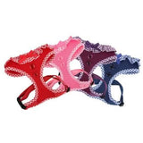 Puppia Over-the-Head Medium Size Vivien Harness A in Pink for Dogs