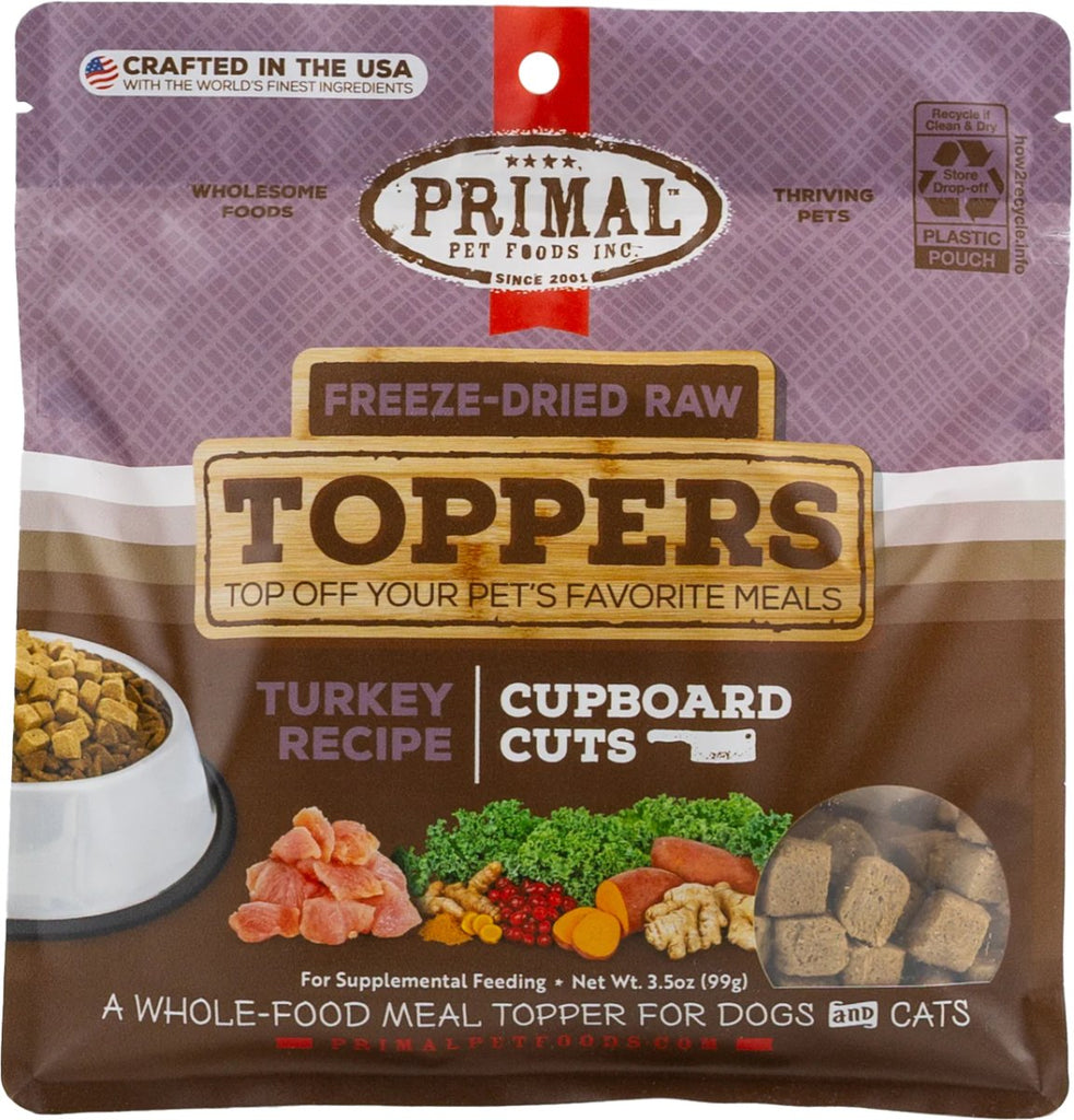 Primal Canine Freeze Dried Raw Toppers Turkey