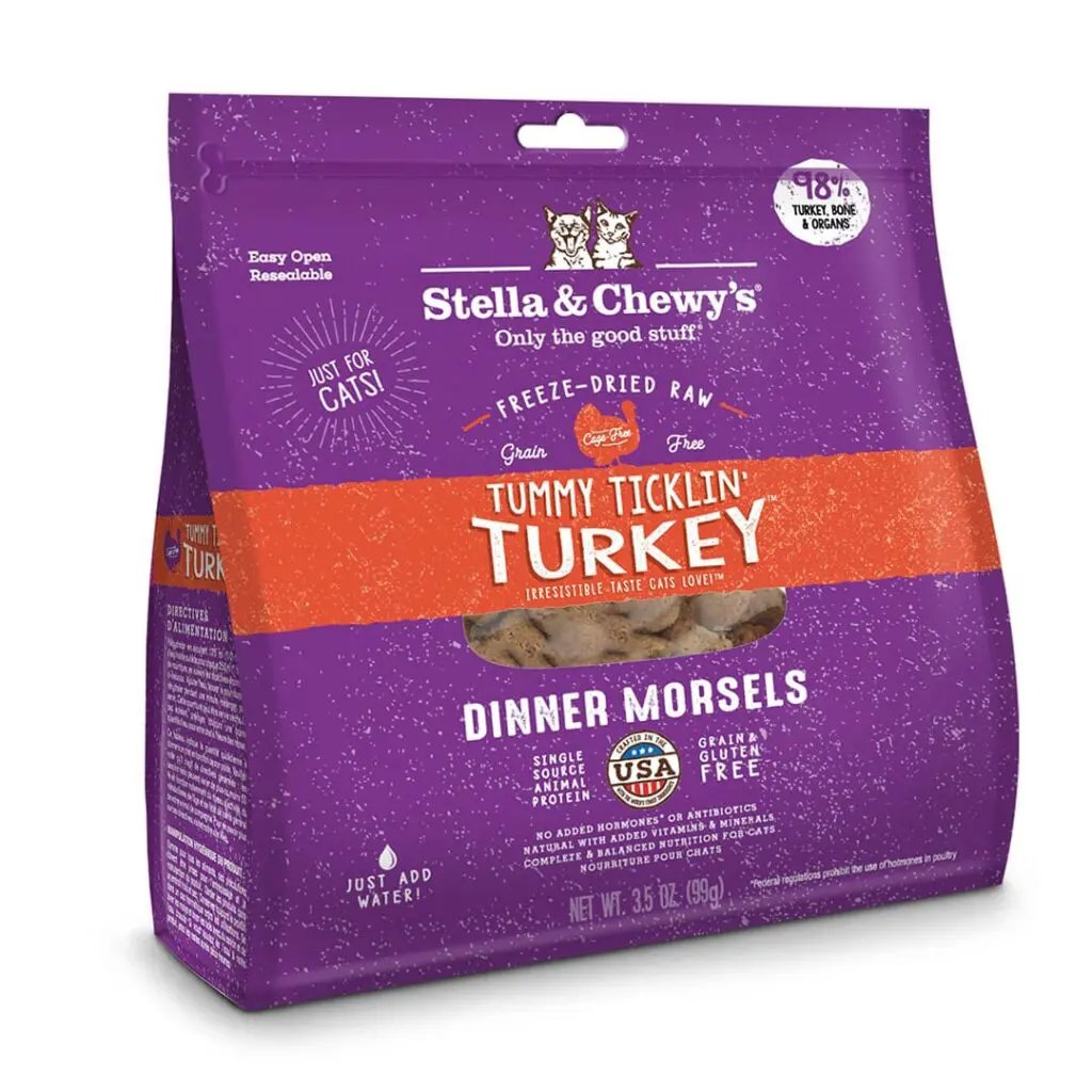 Stella and Chewy's Tummy Ticklin Turkey Freeze Dried Raw Dinner Morsels