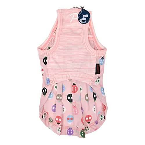 Puppia Medium Size Lady Beetle Dog Harness in Indian Pink