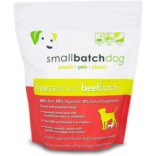 SmallBatch Freeze-Dried Dog Food BeefBatch Sliders