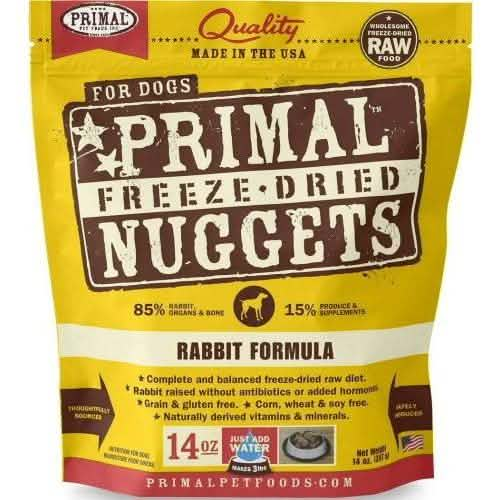 Primal D FD Canine Rabbit Formula Nuggets 14oz