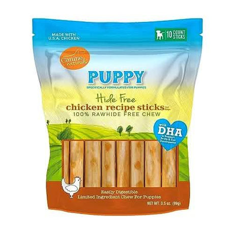 Canine Naturals Hide Free Puppy Chicken  5" 10 pk