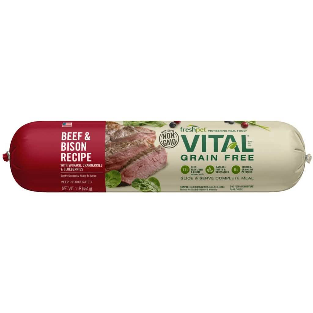 FreshPet Vital Cooked Refrigerated Dog Food Beef & Bison Recipe