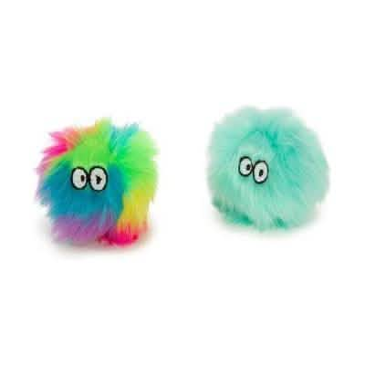 Smarty Kat Fuzzy Friends Catnip Flavored Soft Plush Balls, Set of 2 Pack