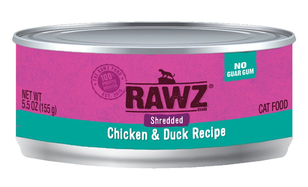 RAWZ Shredded Chicken & Duck Recipe Cat Food