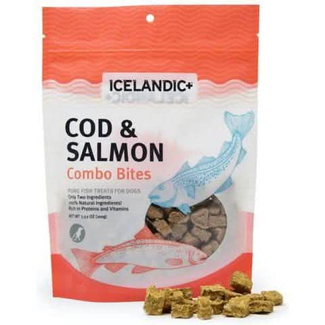 Icelandic+ Cat and Dog Cod & Salmon Combo Treat, 3.0oz Pack