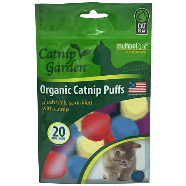 Multipet Organic Plush Catnip Puffs 20ct