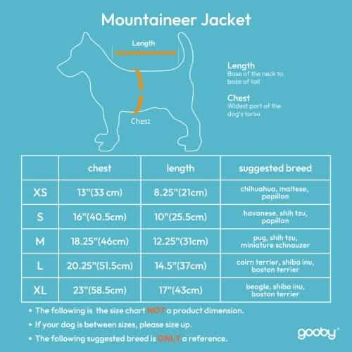 Gooby Large Mint Mountaineer Dog Jacket