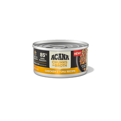 Acana Wet Cat Food Chunks in Broth Chicken & Tuna Recipe 3oz