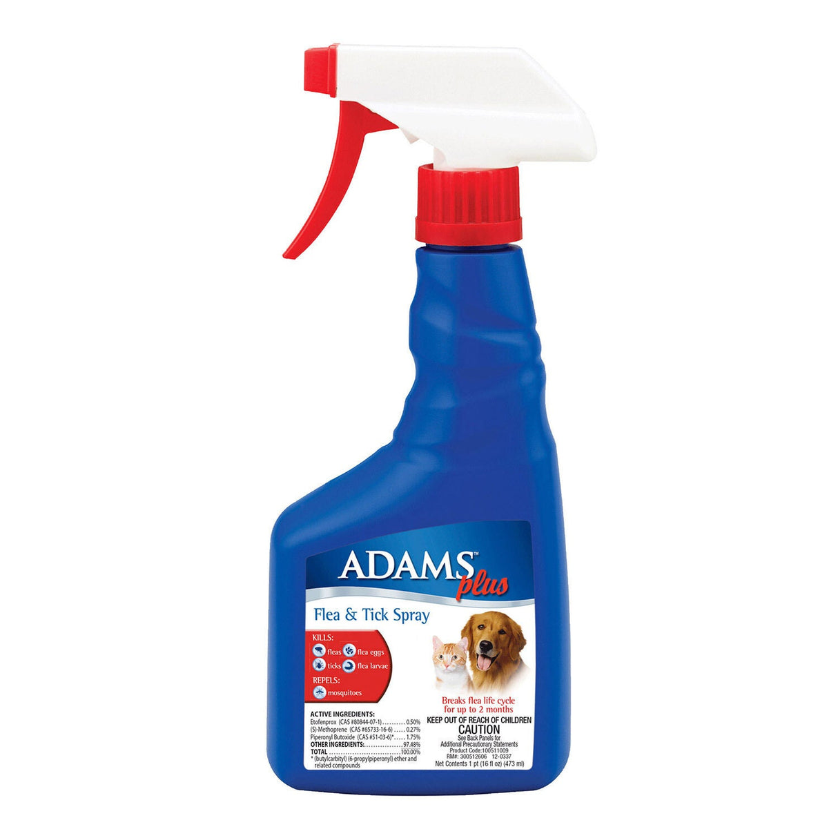 Adams Plus Flea and Tick Spray for Dogs & Cats (32oz Bottle)