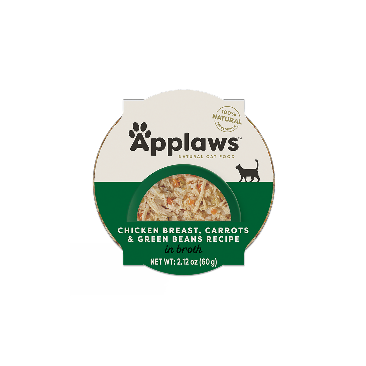 Applaws Chicken Breast, Carrots & Green Beans Recipe in Broth Wet Cat Food (2.12oz)