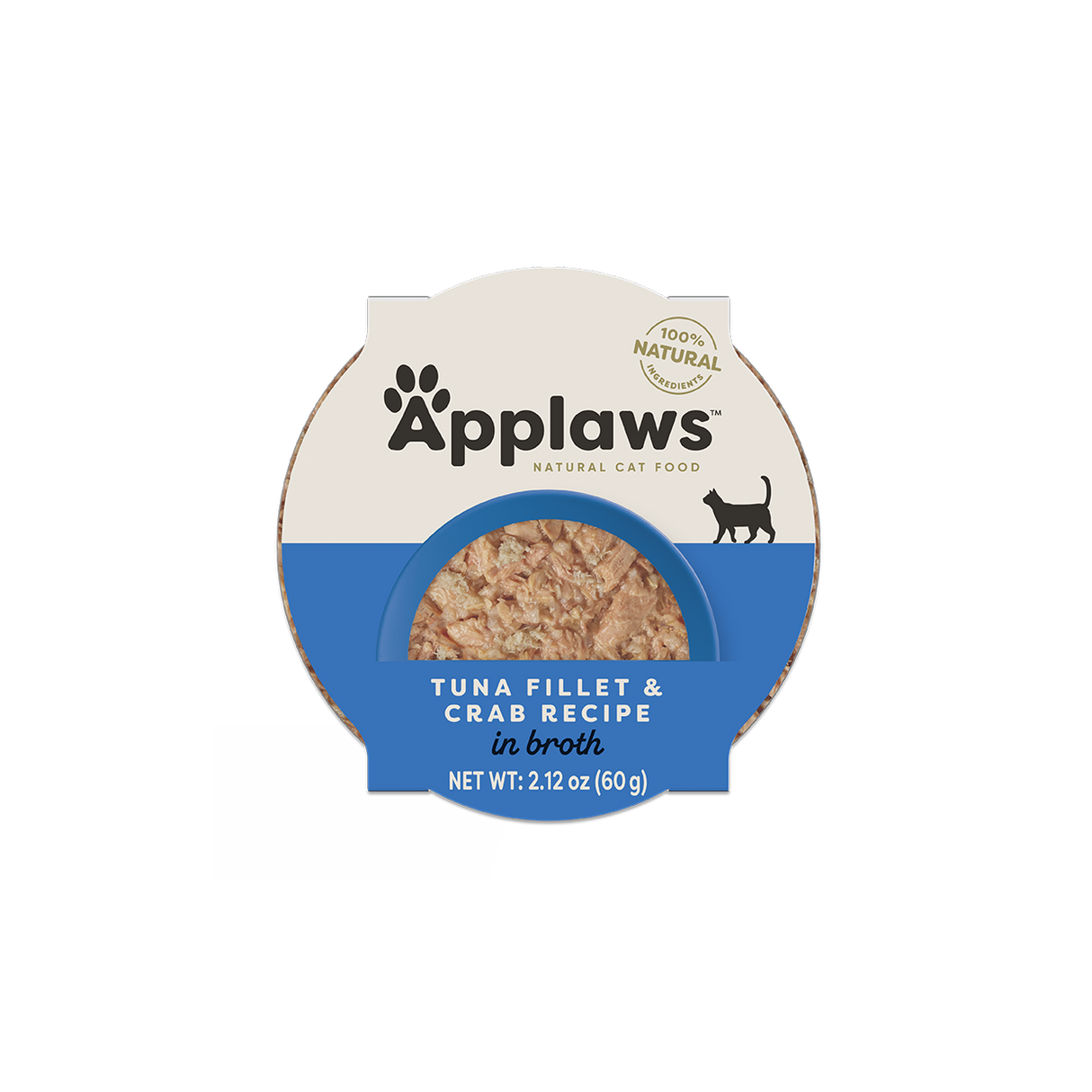 Applaws Tuna Fillet & Crab Recipe in Broth Wet Cat Food (2.12oz)