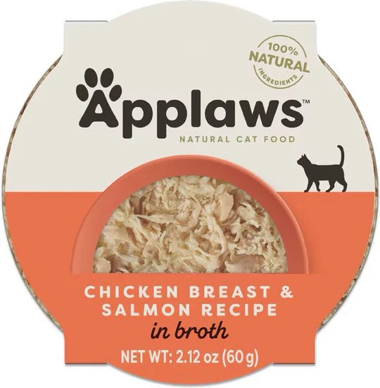 Applaws Chicken Breast & Salmon Recipe in Broth Wet Cat Food (2.12oz)