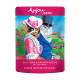 Alimento para gatos adultos Aujou by RAWZ Aku con receta de atún y salmón en caldo sedoso