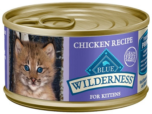 Blue Buffalo Wet Cat Food Wilderness Chicken Recipe for Kittens