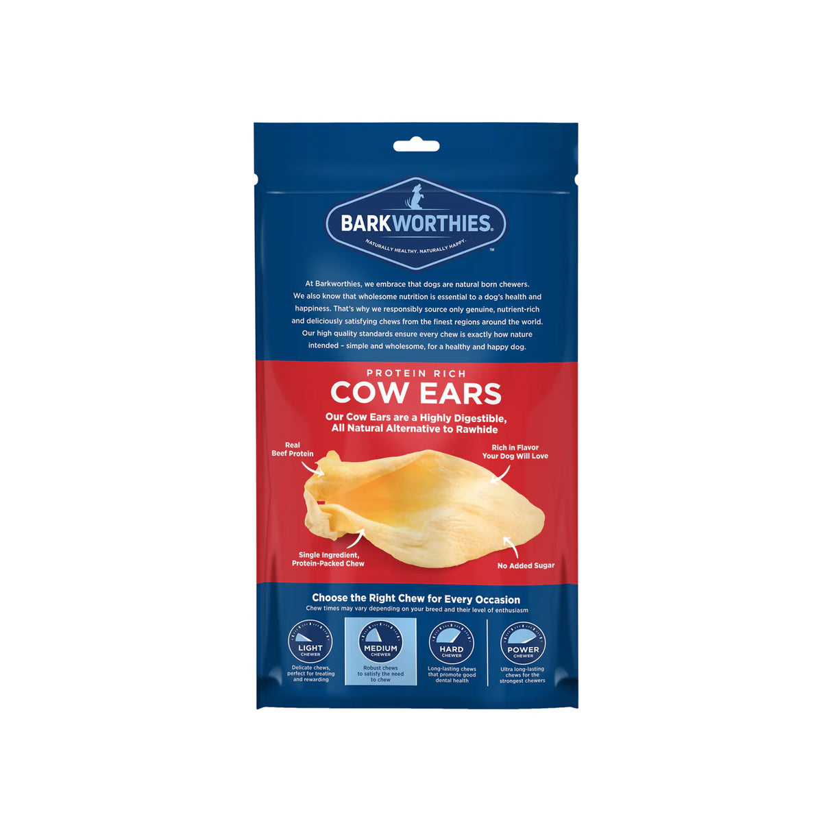 Barkworthies Cow Ears For Dogs (10 pack)