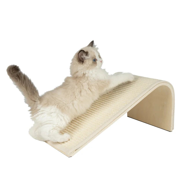 Best Pet Catify Sloped Sisal Cat Scratcher (Cream - 9"W x 15"L x 6.5"H)