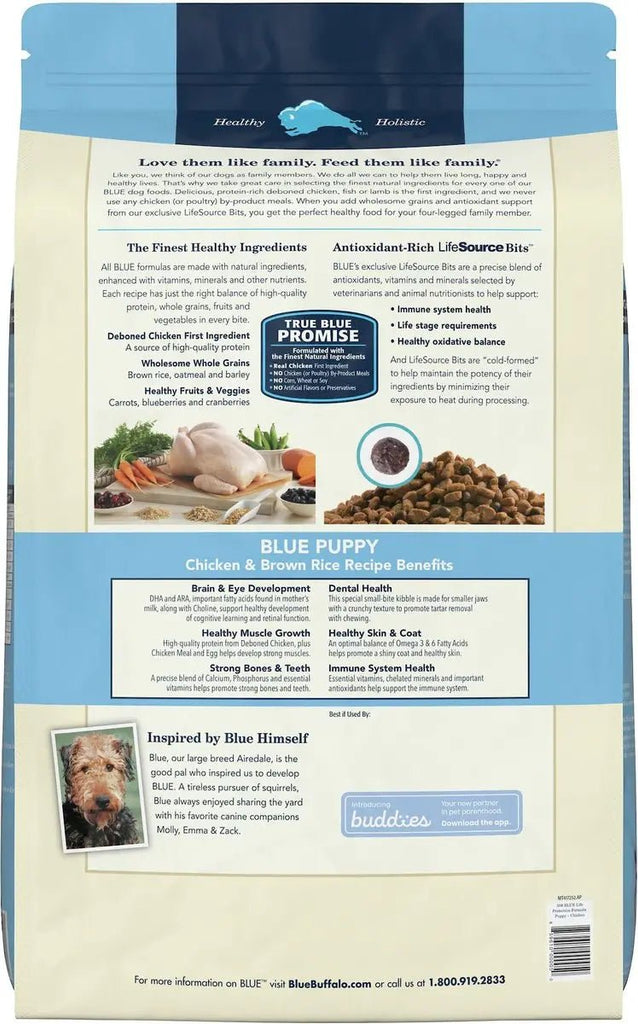 Blue Buffalo Dry Dog Food Life Protection Formula Puppy Chicken &amp; Brown Rice Recipe