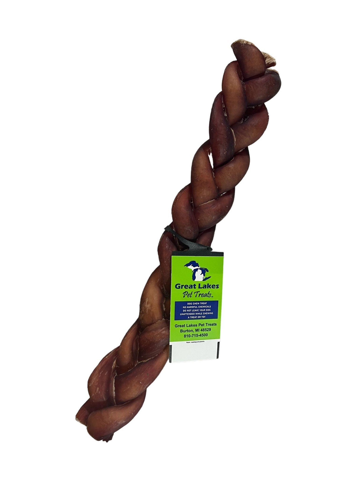 Bodp Great Lakes Braided Bully Stick for Dogs (12")