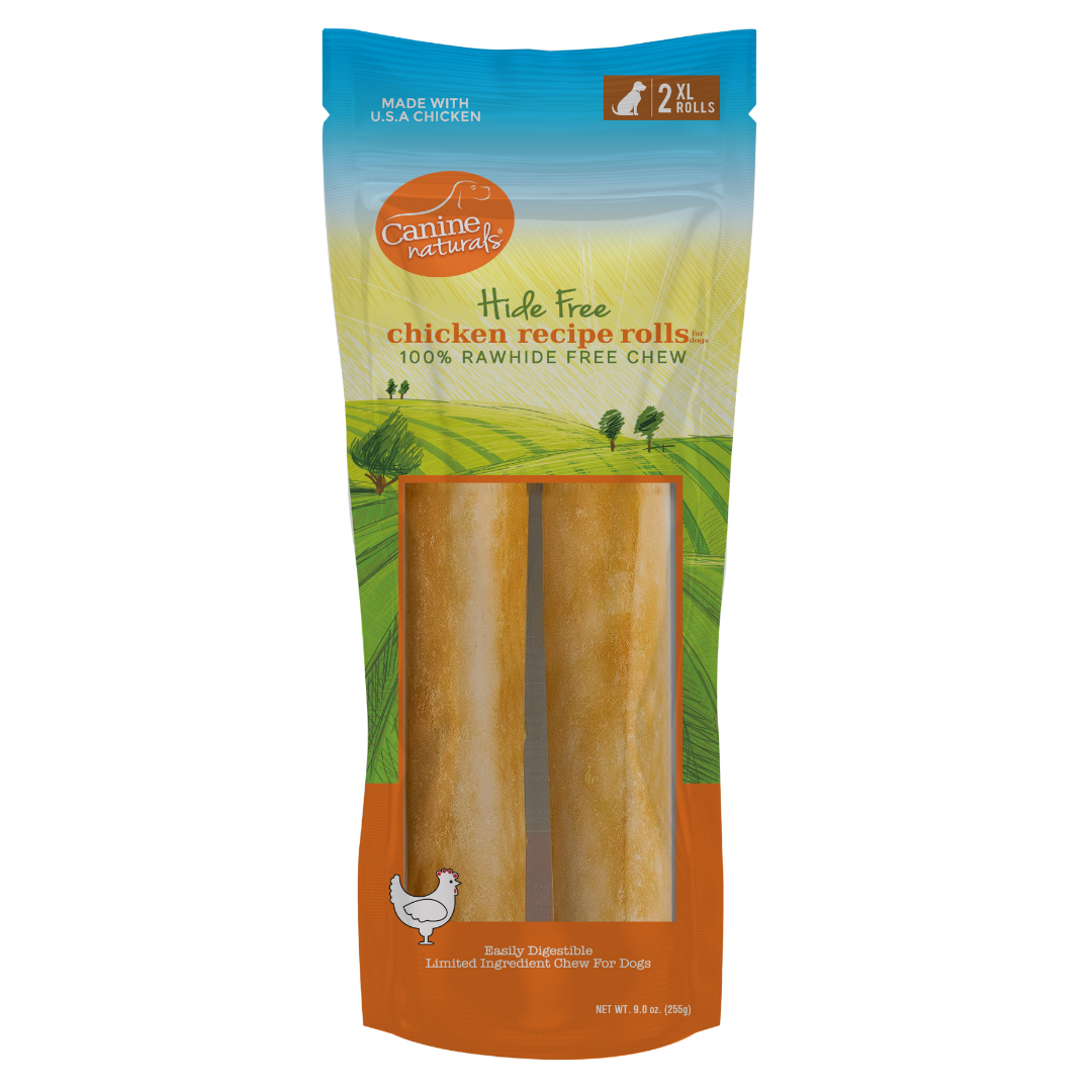 Canine Naturals Hide Free Chicken XL for Dogs (10" - 2 Pack)