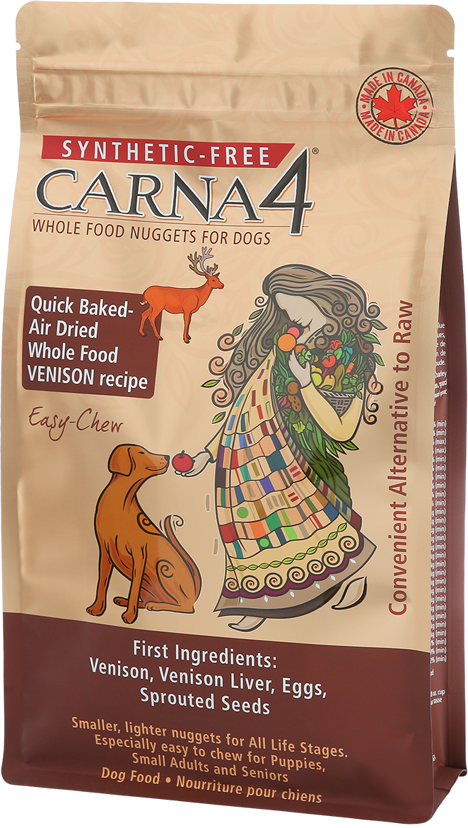 Carna4 Grain-Free Easy-Chew Venison Recipe Dry Dog Food (20lb Bag)
