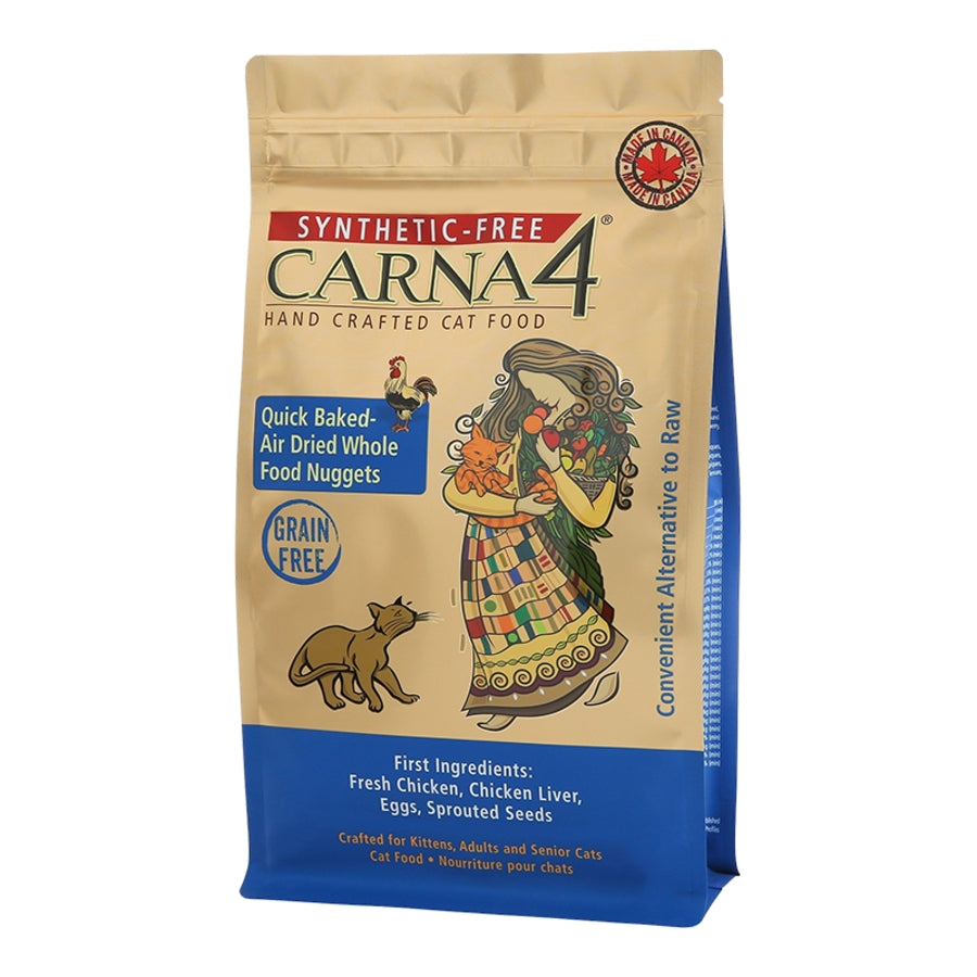 Carna4 Grain-Free Chicken Recipe Dry Cat Food (4lb bag)