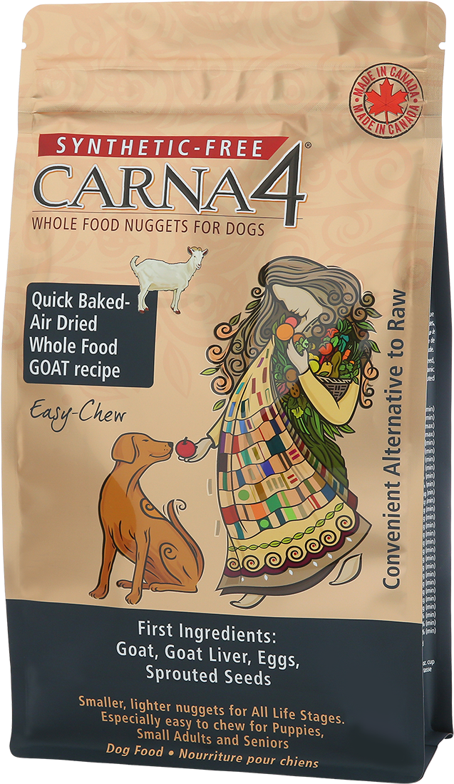 Carna4 Easy-Chew Goat Recipe Dry Dog Food (10lb Bag)
