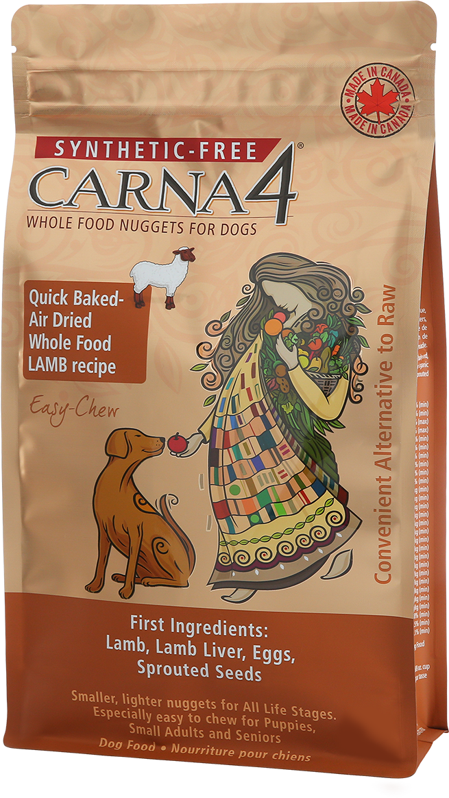 Carna4 Easy-Chew Lamb Recipe Dry Dog Food (5lb Bag)