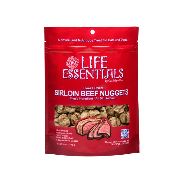 Nuggets de carne de res Cat Man Doo Life Essentials de 6 oz