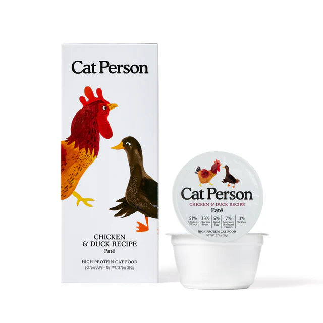 Cat Person Cat Wet Food Grain Free Chicken & Duck Pate 2.75oz