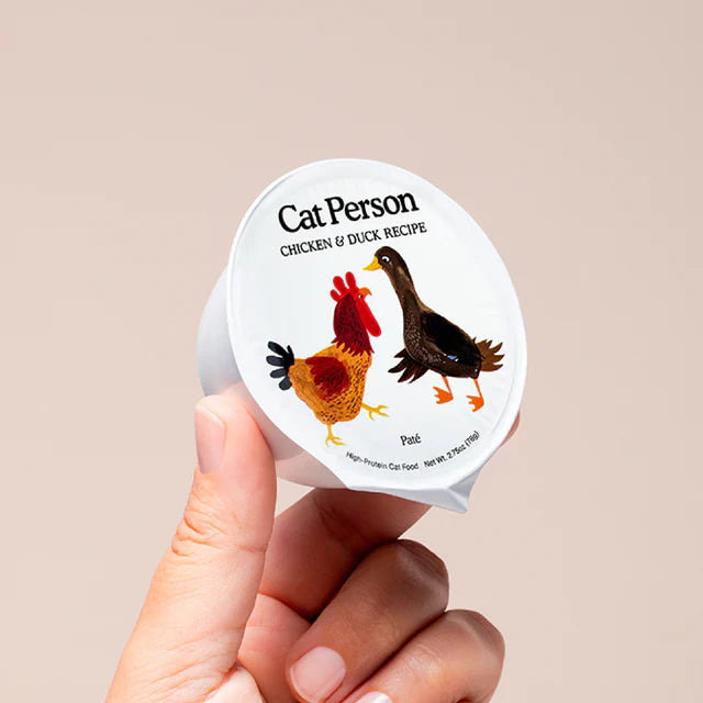Cat Person Cat Wet Food Grain Free Chicken & Duck Pate 2.75oz