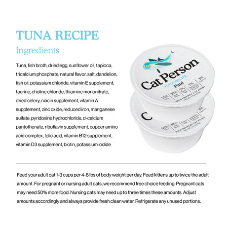Cat Person Cat Wet Food Grain Free Tuna Pate 2.75oz