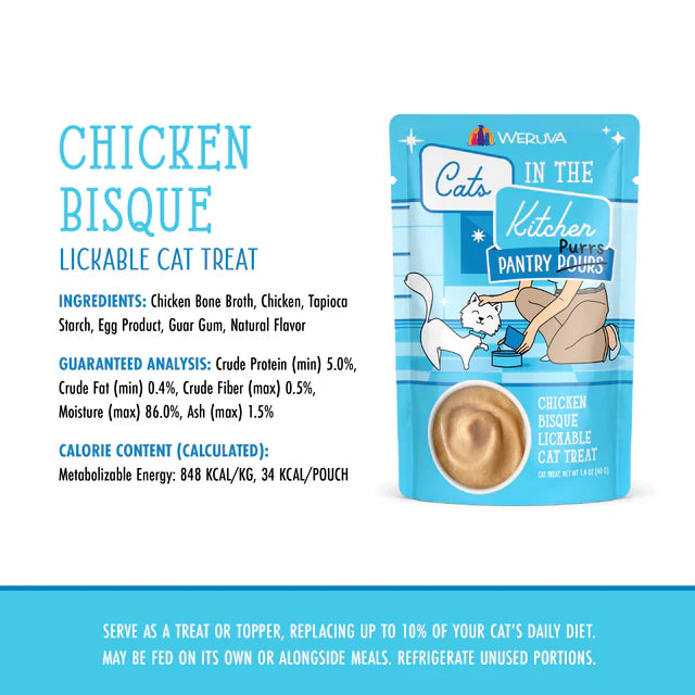 Cats in the Kitchen Pantry Purrs Chicken Bisque Lickable Cat Treat (1.4oz pouch)