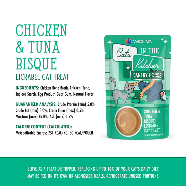 Cats in the Kitchen Pantry Purrs Chicken & Tuna Bisque Lickable Cat Treat (1.4oz pouch)