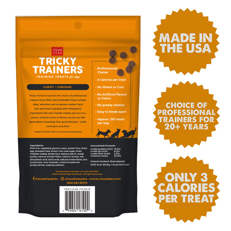 Cloud Star Tricky Trainers Soft & Chewy With Cheddar (5oz bag)