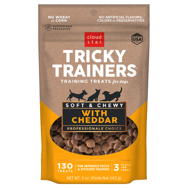 Cloud Star Tricky Trainers Soft & Chewy With Cheddar (5oz bag)