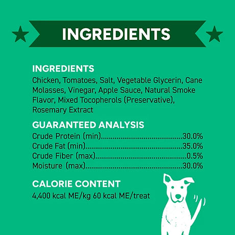 Cloud Star Wag More Bark Less K.C. Style BBQ Chicken Recipe Dog Treats (10oz)