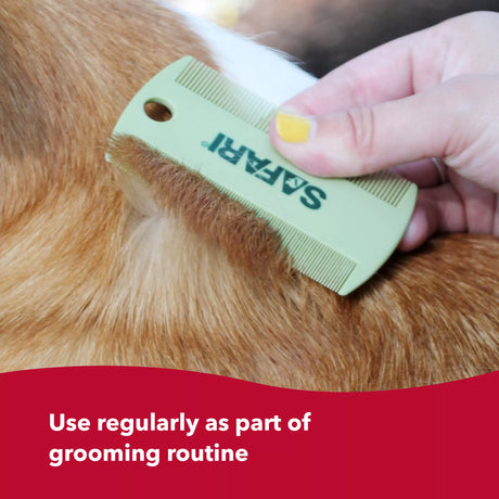Coastal by Safari Double-Sided Flea Comb for Dogs