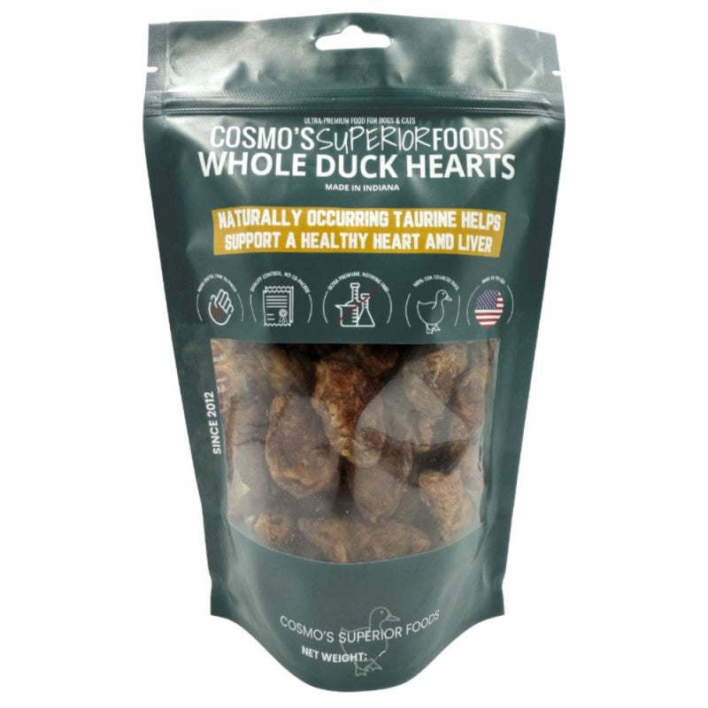 Cosmo's Superior Foods Duck Hearts Dog Treats (5oz)
