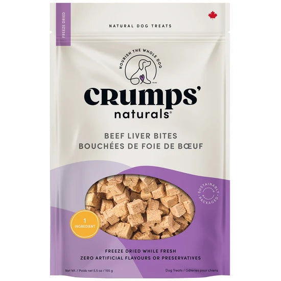 Crumps Naturals Bocados de Hígado de Res 2.5oz 