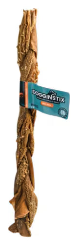 Dogginstix Beef Tripe Braided Stick for Dogs (24'' - 1 count)