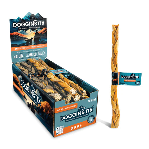 Dogginstix Lamb Collagen Stick for Dogs (12'' - 1 count)