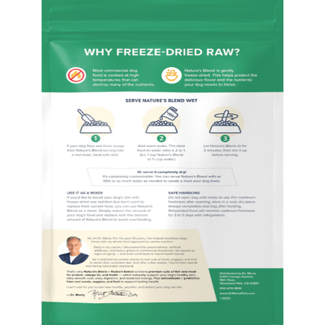 Dr. Marty Nature's Blend Radiant Select Freeze-Dried Raw Dog Food (48oz bag)
