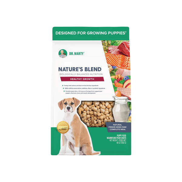 Dr. Marty Nature's Blend Healthy Growth Freeze Dried Puppy Food 48-oz