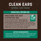Earth Animal Clean Ears Cleanser (4oz)